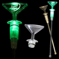 9" Green Martini Light-Up Cocktail Stirrers